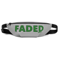 Faded (Green Logo) Grey Fanny Pack - Faded Fabrics