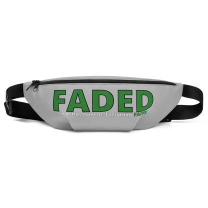 Faded (Green Logo) Grey Fanny Pack