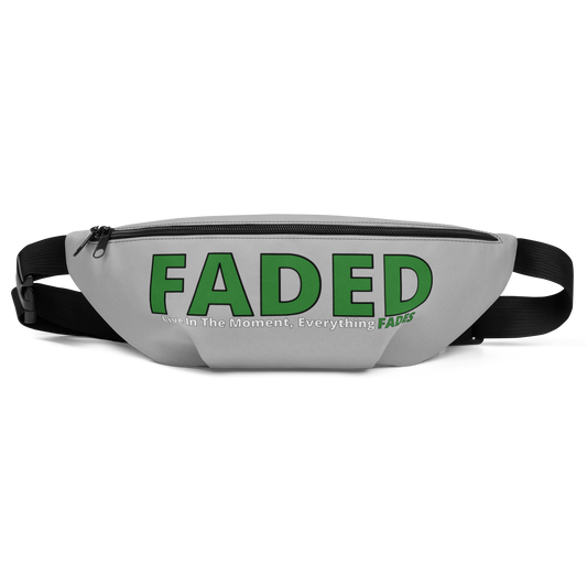 Faded (Green Logo) Grey Fanny Pack