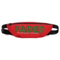 Faded (Green Logo) Red Fanny Pack - Faded Fabrics