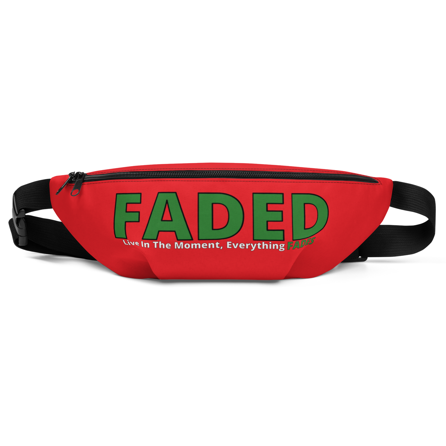 Faded (Green Logo) Red Fanny Pack