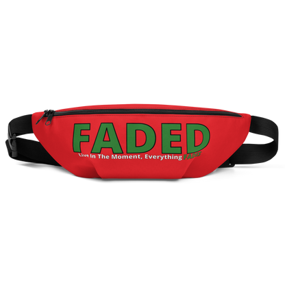 Faded (Green Logo) Red Fanny Pack