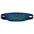 Faded (Green Logo) Blue Fanny Pack - Faded Fabrics