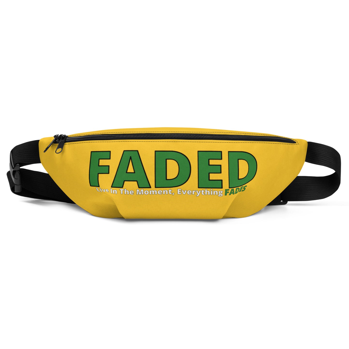 Faded (Green Logo) Yellow Fanny Pack