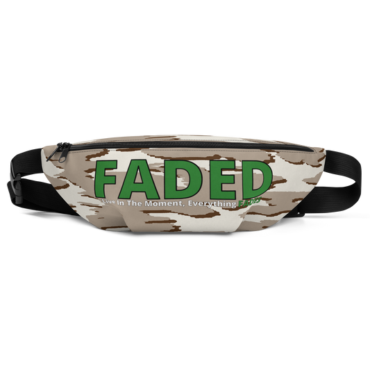 Faded (Green Logo) Camo Fanny Pack