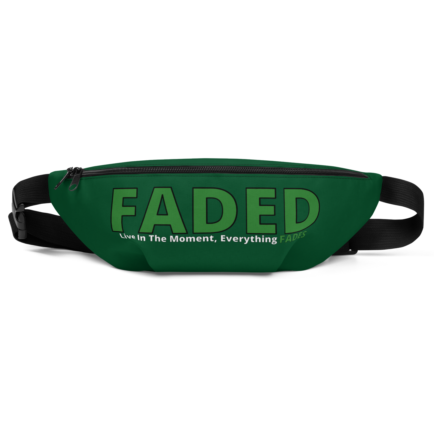 Faded (Green Logo) Green Fanny Pack