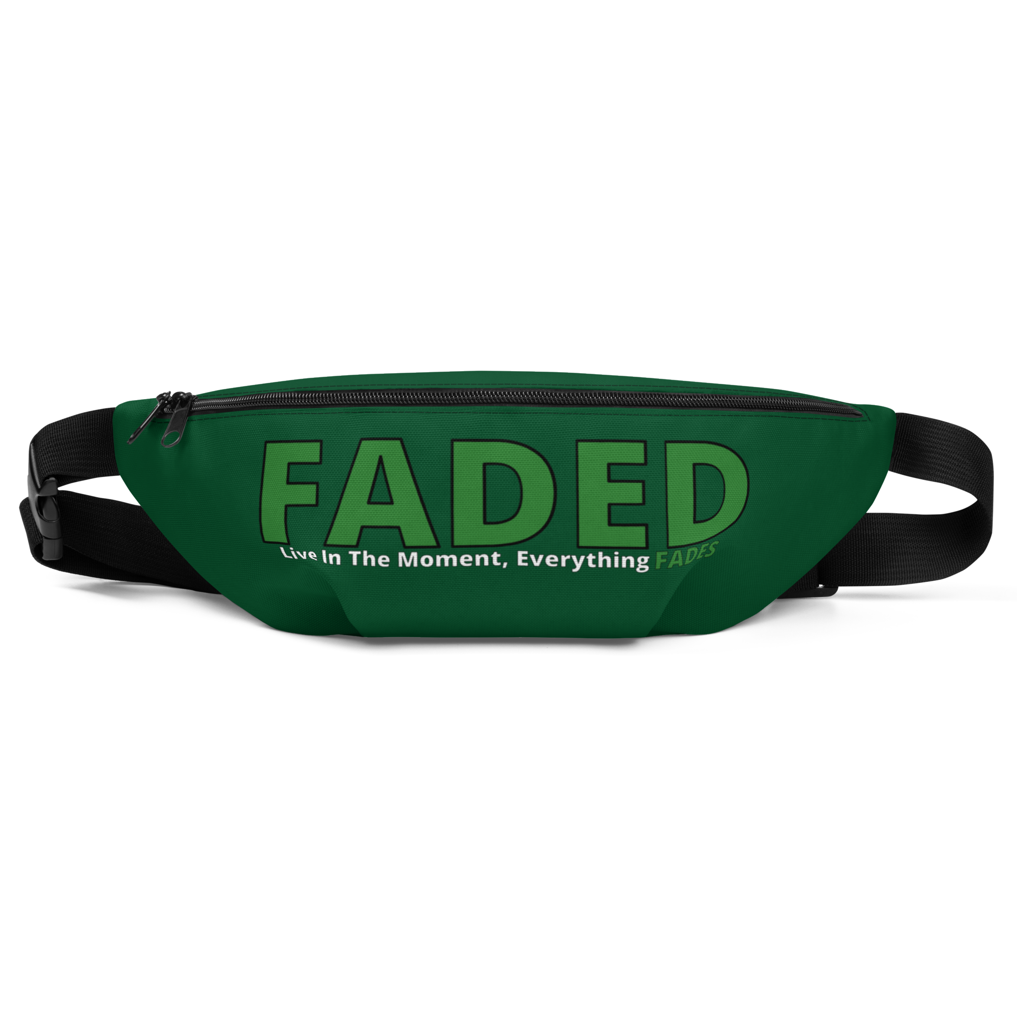 Faded (Green Logo) Green Fanny Pack