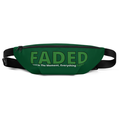 Faded (Green Logo) Green Fanny Pack