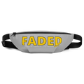 Faded (Yellow Logo) “Live In The Moment" Grey Fanny Pack - Faded Fabrics
