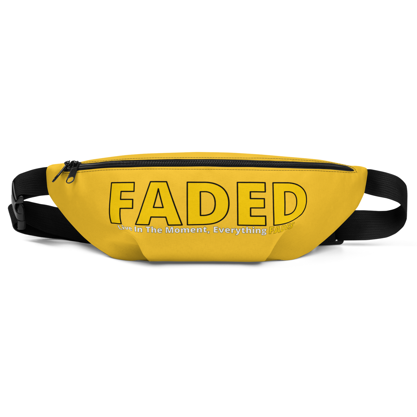 Faded (Yellow Logo) "Live In The Moment" Yellow Fanny Pack