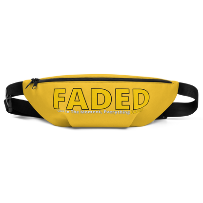 Faded (Yellow Logo) "Live In The Moment" Yellow Fanny Pack