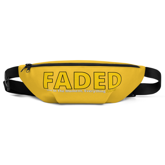 Faded (Yellow Logo) "Live In The Moment" Yellow Fanny Pack