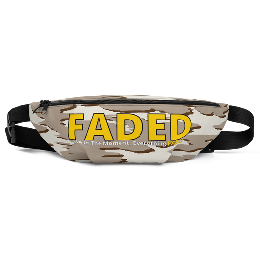 Faded (Yellow Logo) "Live In The Moment" Camo Fanny Pack