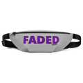 Faded (Purple Logo) “Live In The Moment” Grey Fanny Pack - Faded Fabrics