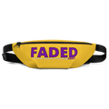 Faded (Purple Logo) "Live In The Moment" Yellow Fanny Pack - Faded Fabrics