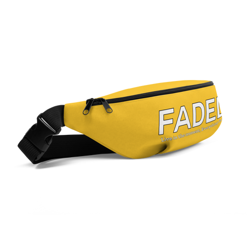 Faded "Live In The Moment" Yellow Fanny Pack - Faded Fabrics