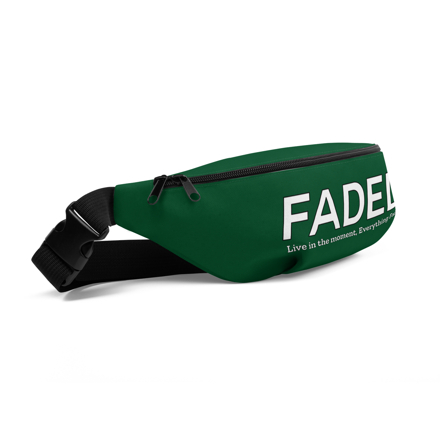 Faded "Live In The Moment" Green Fanny Pack