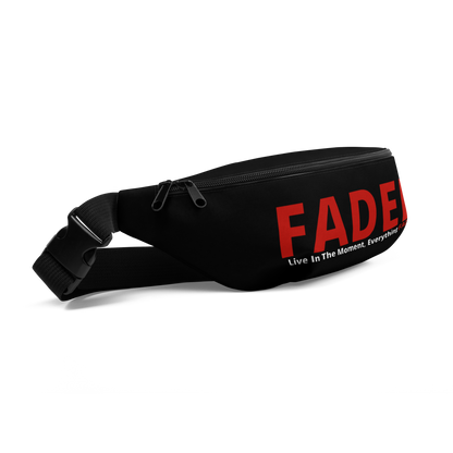 Faded (Red Logo) "Live In The Moment" Black Fanny Pack