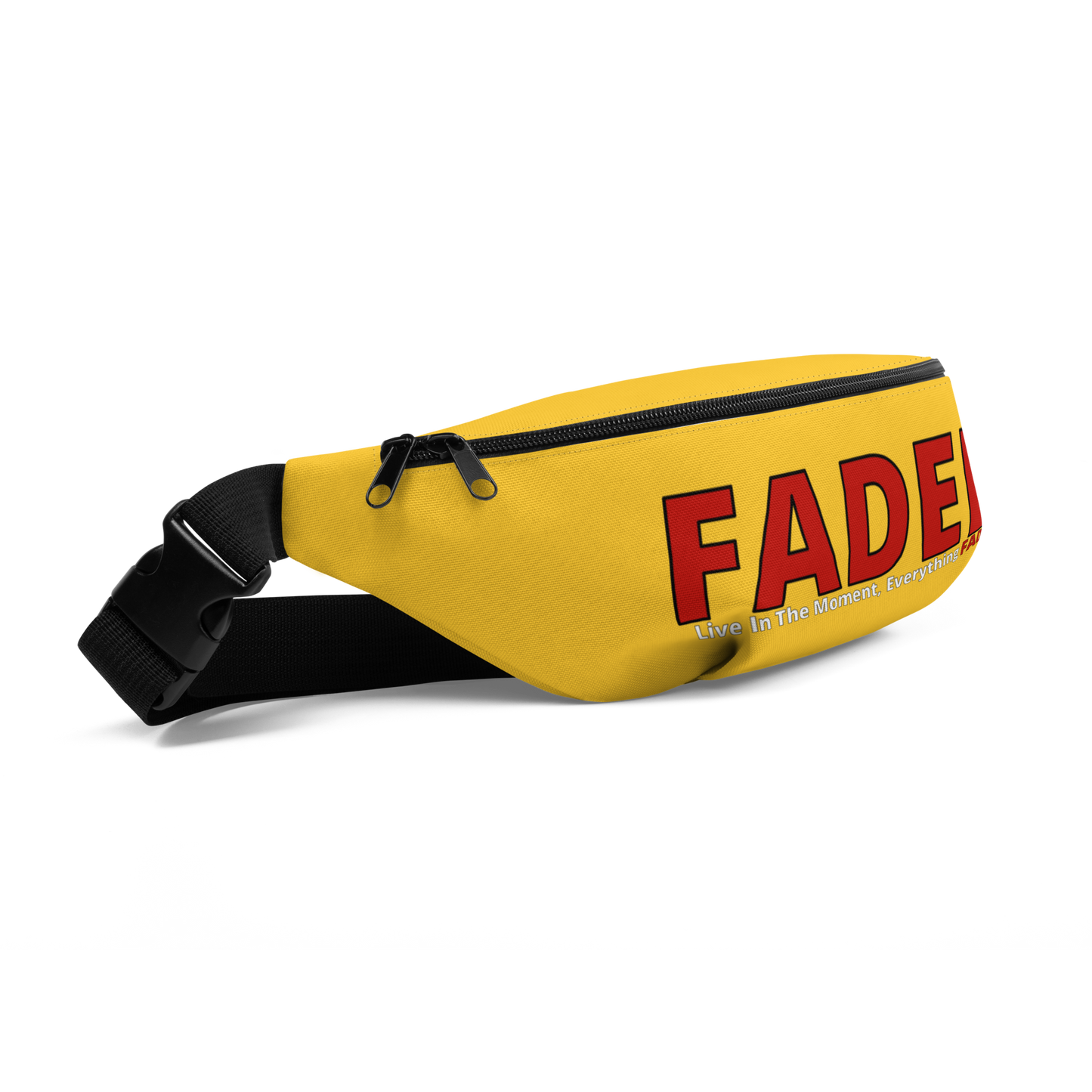 Faded (Red Logo) "Live In The Moment" Yellow Fanny Pack