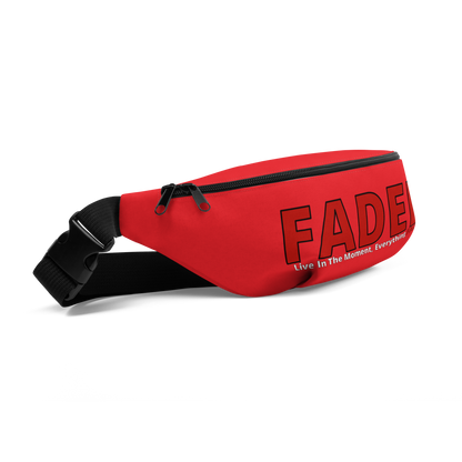 Faded (Red Logo) "Live In The Moment" Red Fanny Pack