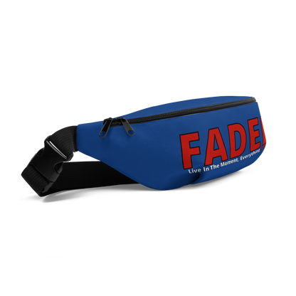 Faded (Red Logo) "Live In The Moment" Blue Fanny Pack