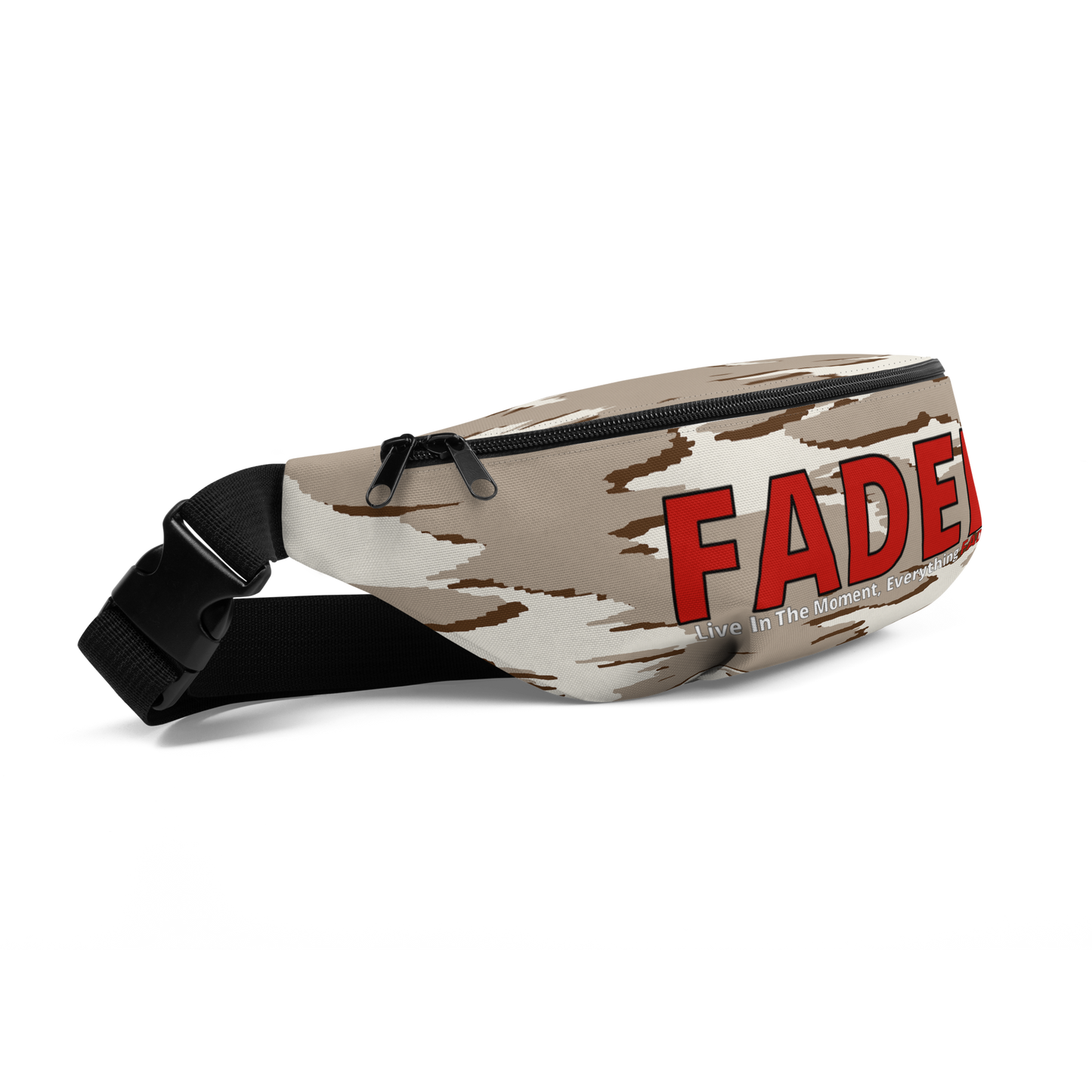 Faded (Red Logo) "Live In The Moment" Camo Fanny Pack