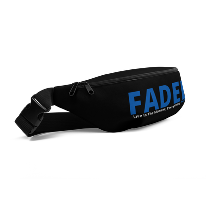 Faded (Blue Logo) Black Fanny Pack