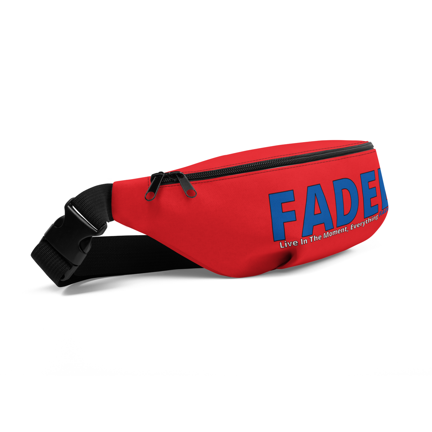 Faded (Blue Logo) Red Fanny Pack