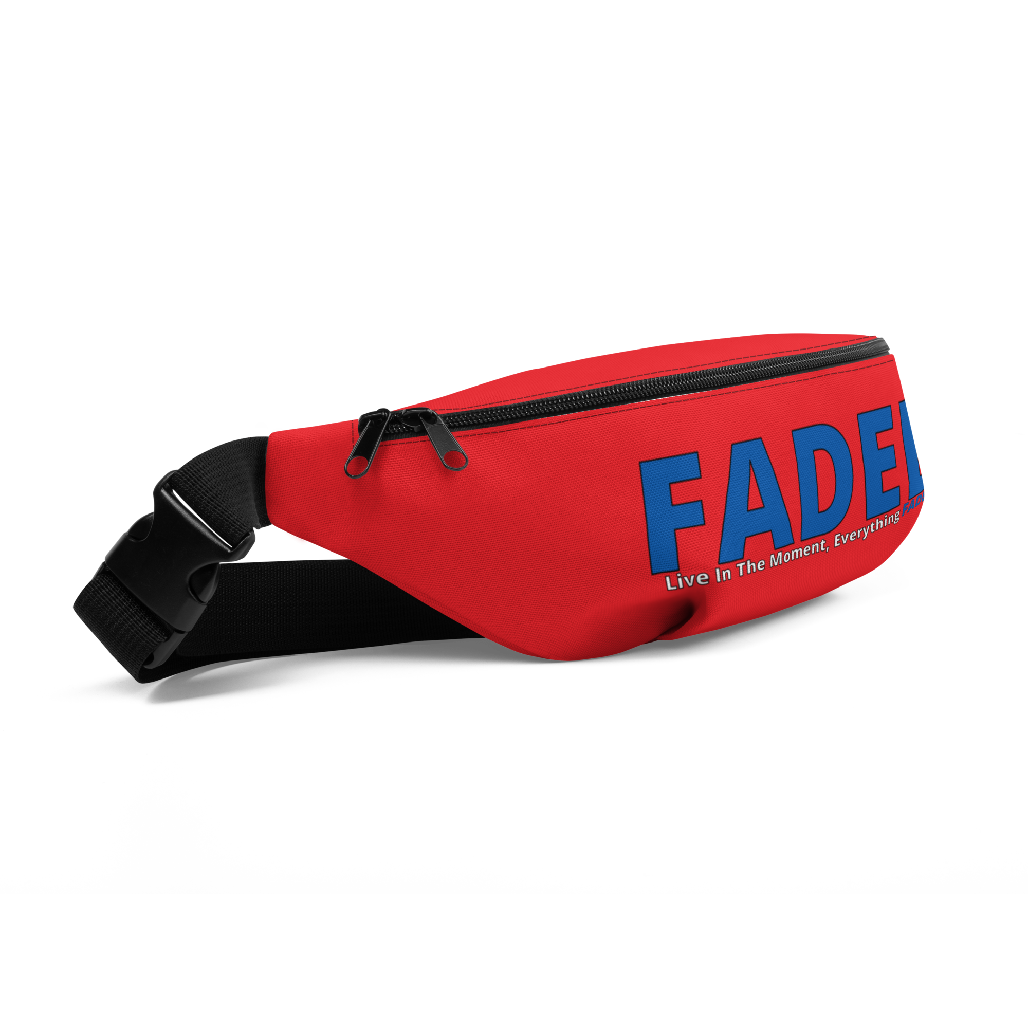 Faded (Blue Logo) Red Fanny Pack