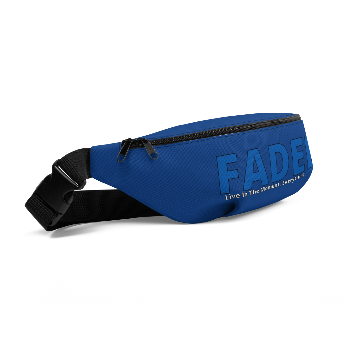 Faded (Blue Logo) "Live In The Moment" Blue Fanny Pack