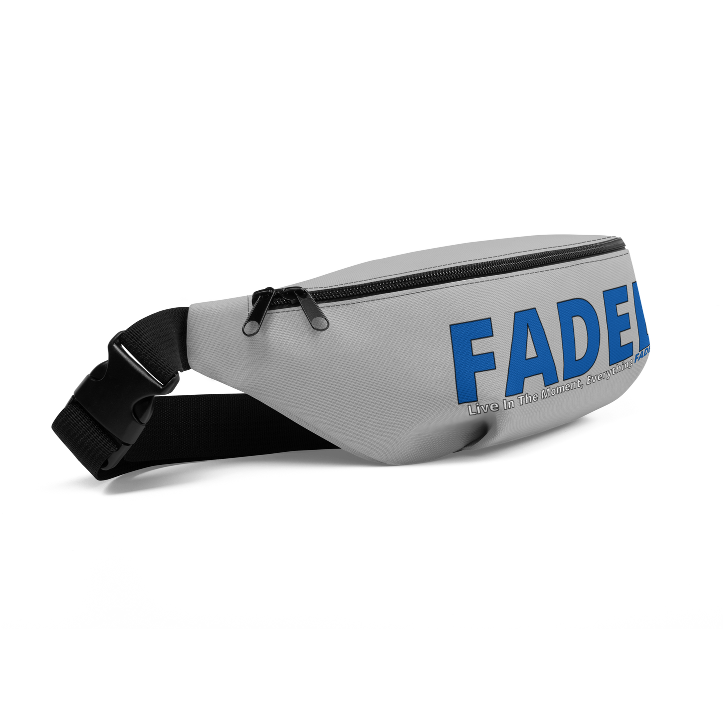 Faded (Blue Logo) "Live In The Moment" Grey Fanny Pack