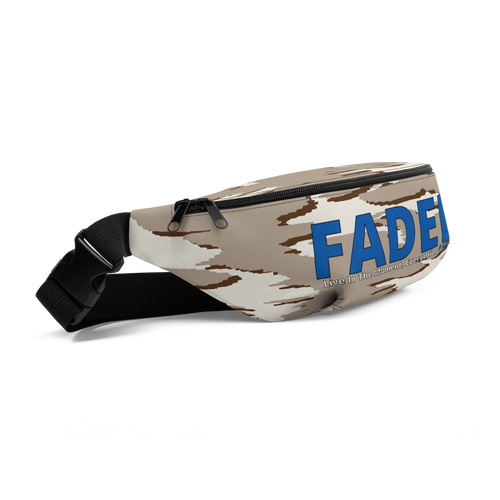 Faded (Blue Logo) "Live In The Moment" Camo Fanny Pack - Faded Fabrics