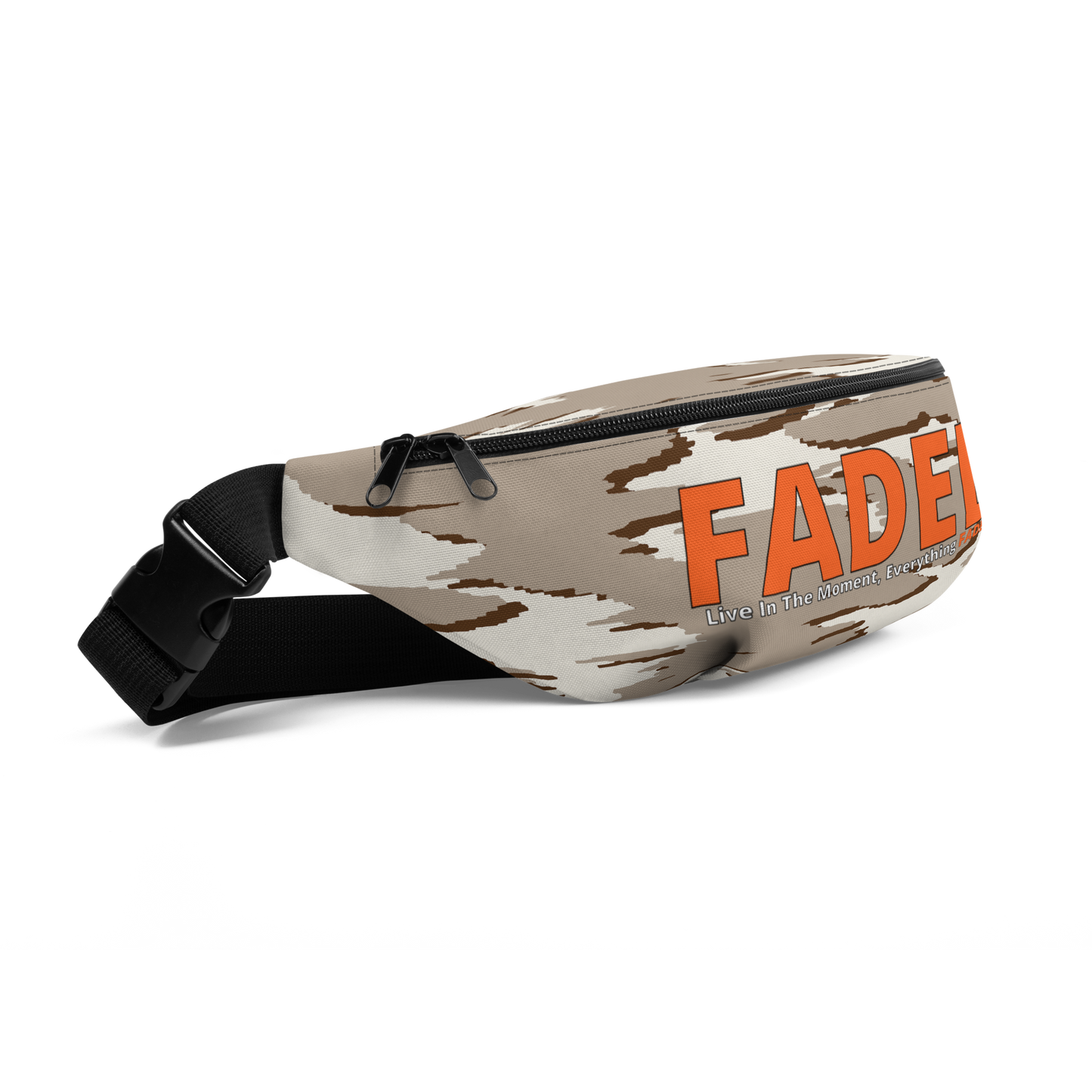 Faded (Orange Logo) "Live In The Moment" Camo Fanny Pack