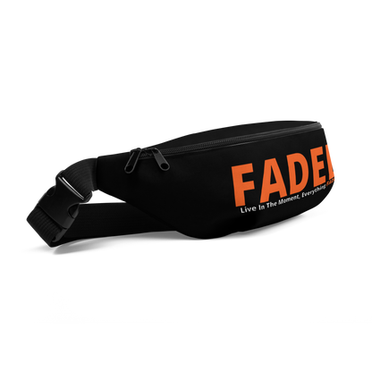 Faded (Orange Logo) "Live In The Moment" Black Fanny Pack