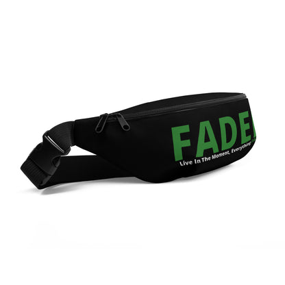 Faded (Green Logo) Black Fanny Pack