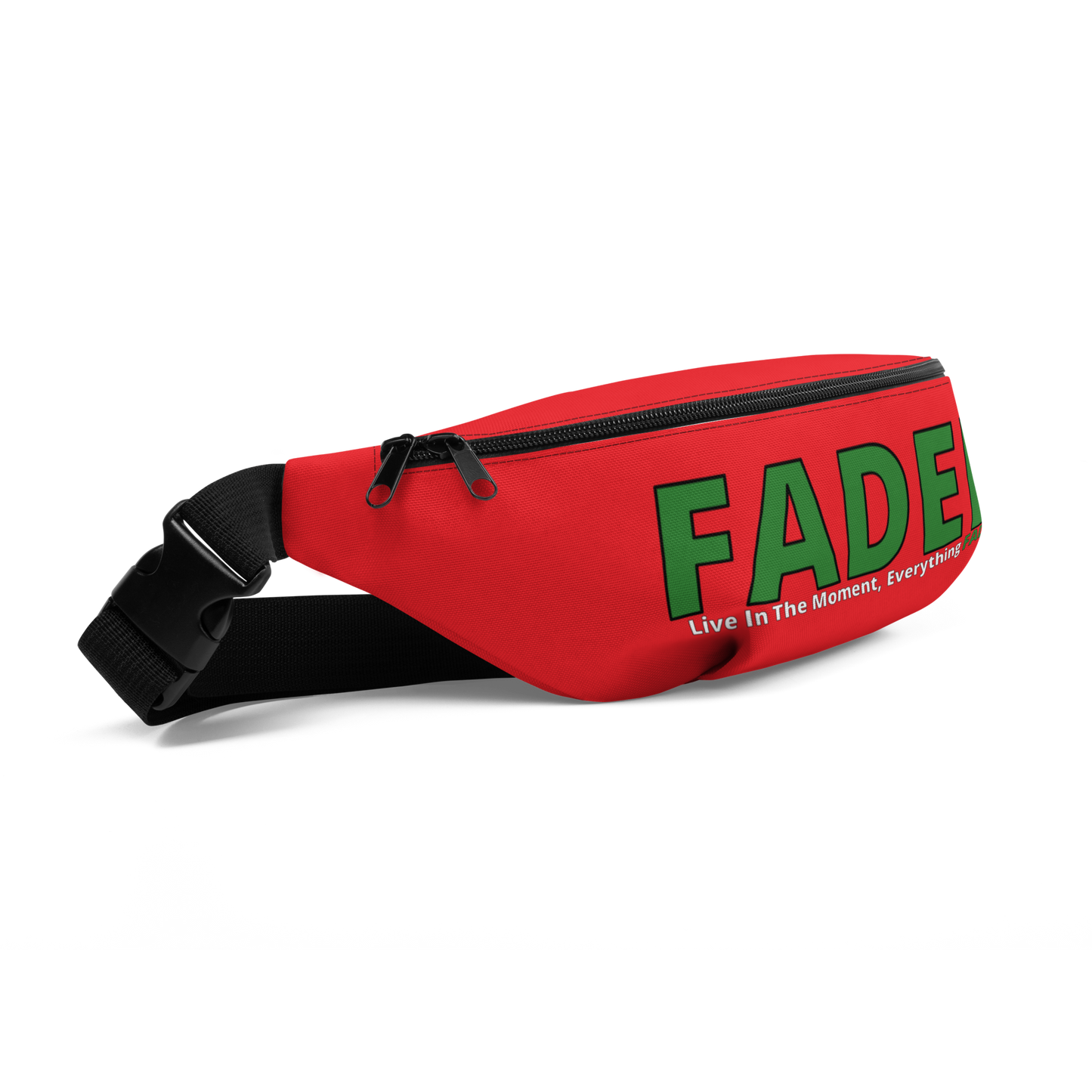 Faded (Green Logo) Red Fanny Pack