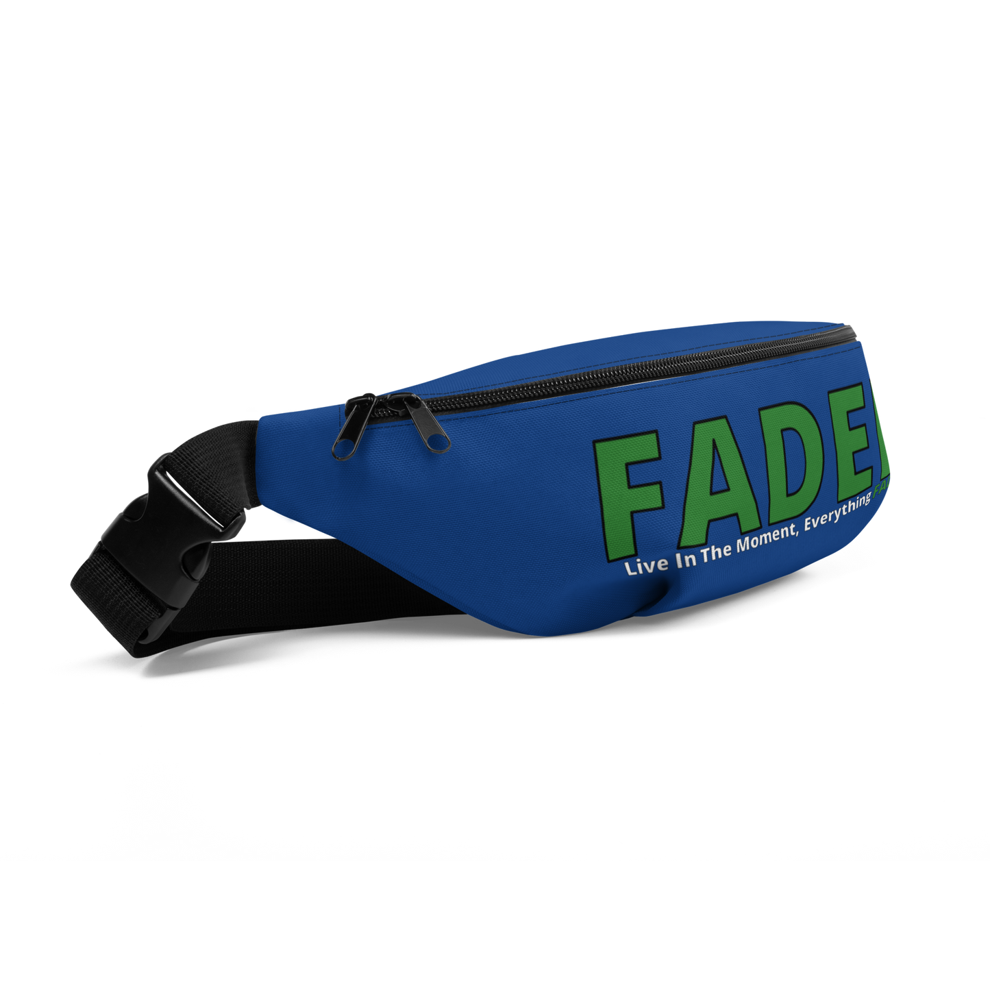 Faded (Green Logo) Blue Fanny Pack