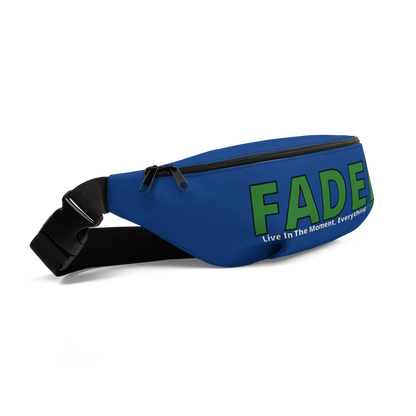 Faded (Green Logo) Blue Fanny Pack