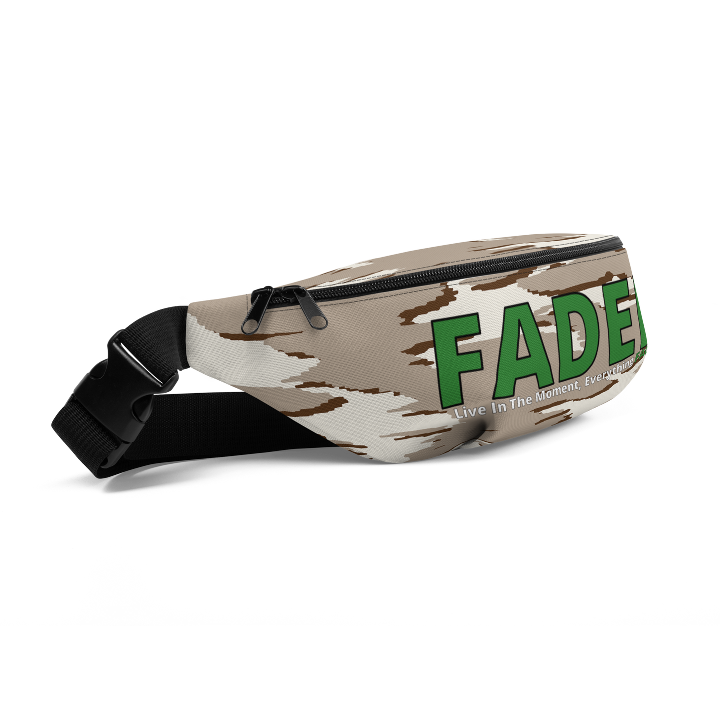 Faded (Green Logo) Camo Fanny Pack