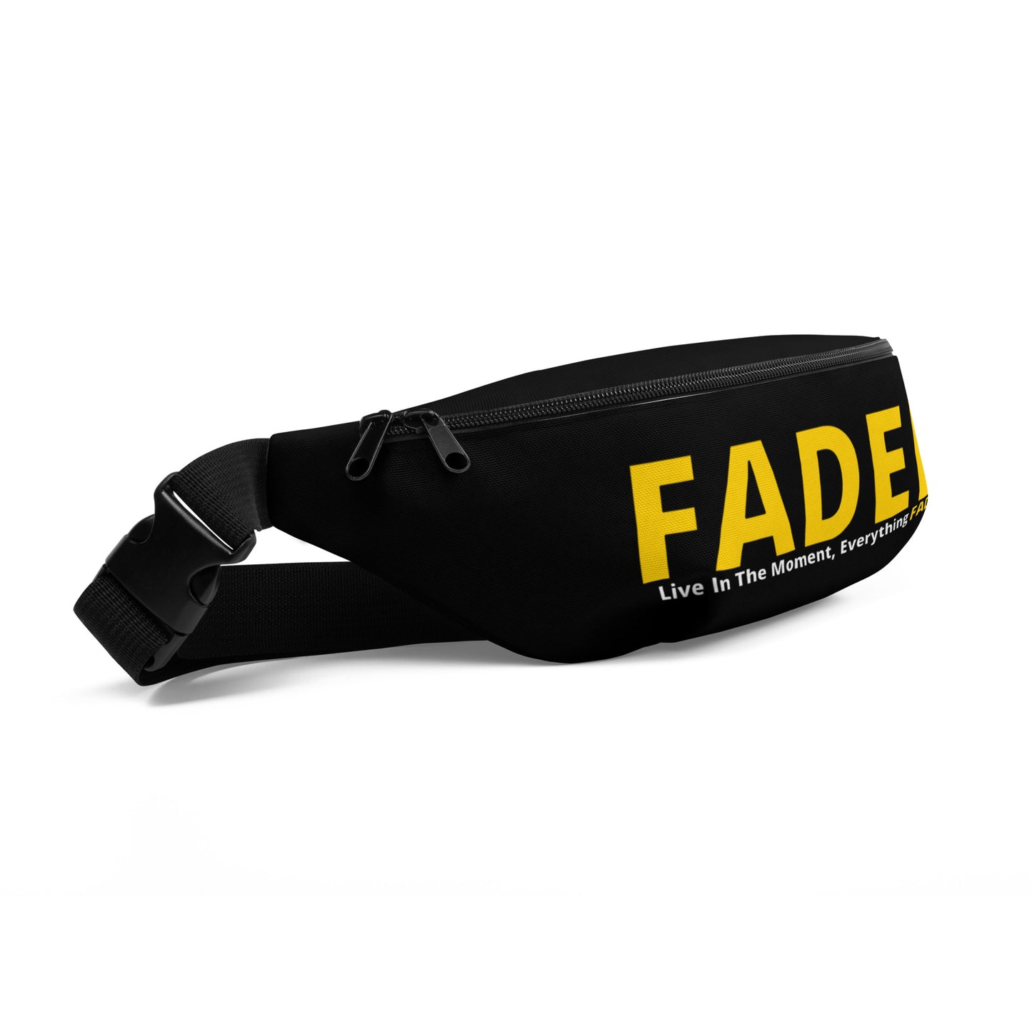 Faded (Yellow Logo) “Live In The Moment” Black Fanny Pack