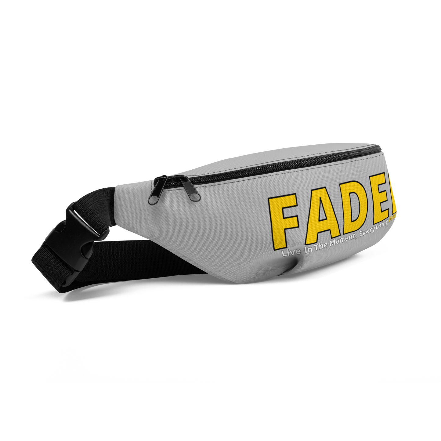 Faded (Yellow Logo) “Live In The Moment" Grey Fanny Pack