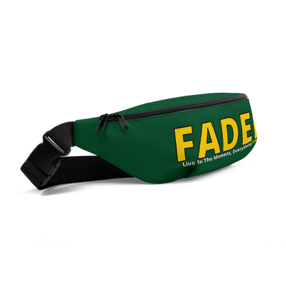 Faded (Yellow Logo) "Live In The Moment" Green Fanny Pack