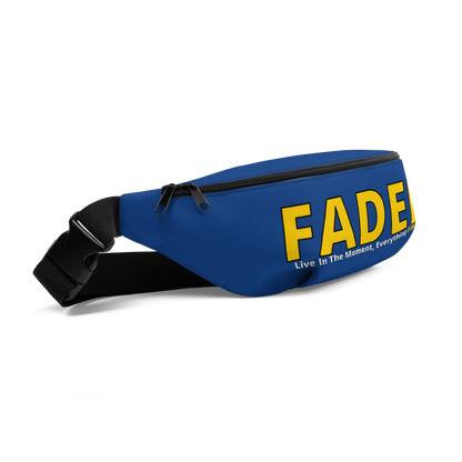 Faded (Yellow Logo) "Live In The Moment" Blue Fanny Pack