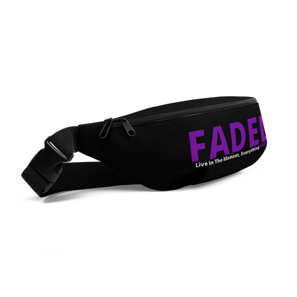 Faded (Purple Logo) “Live In The Moment” Black Fanny Pack