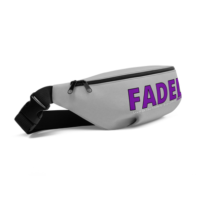 Faded (Purple Logo) “Live In The Moment” Grey Fanny Pack