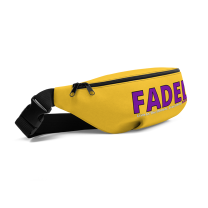 Faded (Purple Logo) "Live In The Moment" Yellow Fanny Pack