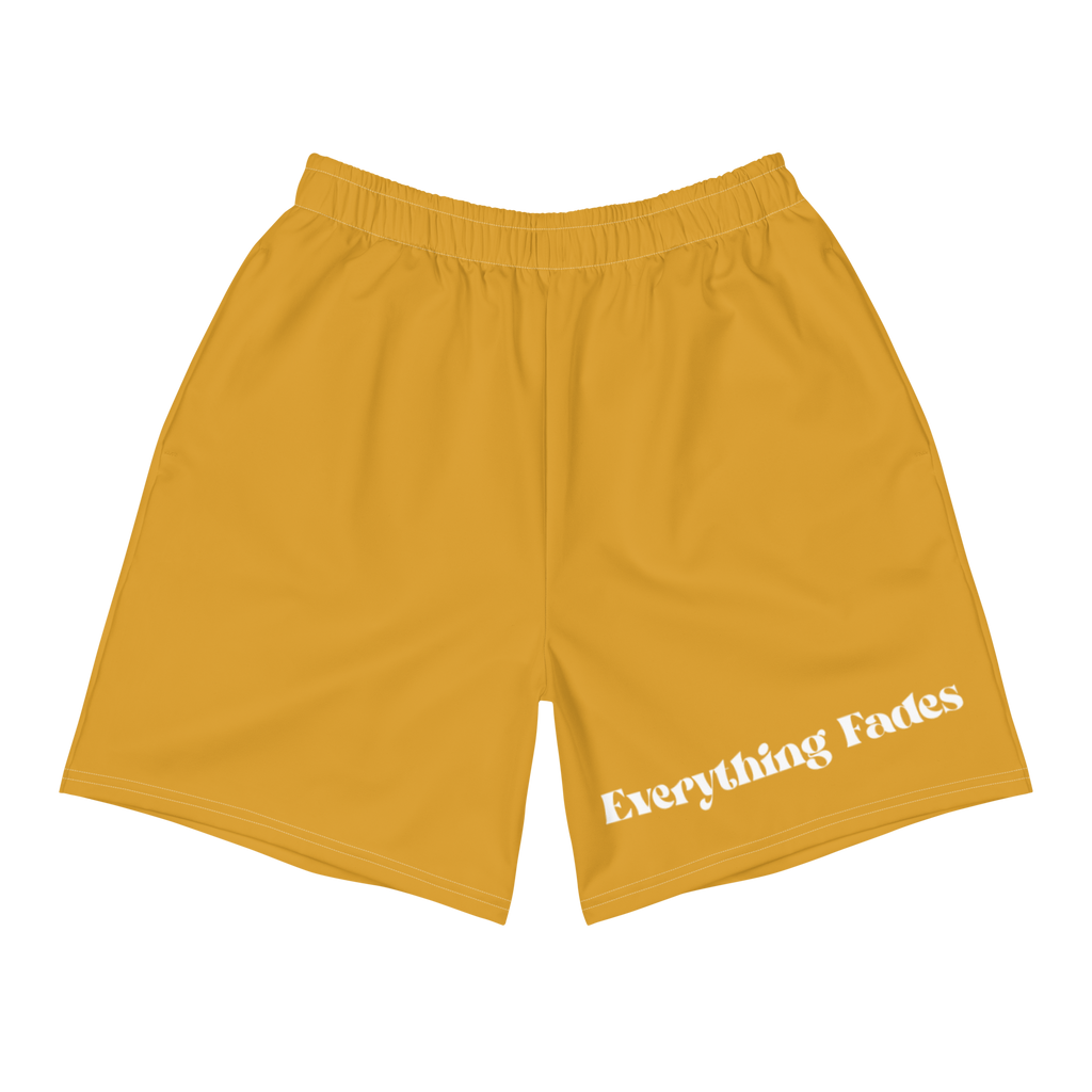 Unisex "Everything Fades" Athletic Shorts (Buttercup)