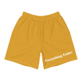 Unisex "Everything Fades" Athletic Shorts (Buttercup) - Faded Fabrics