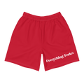 Unisex "Everything Fades" Athletic Shorts (RED) - Faded Fabrics