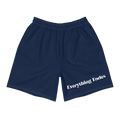 Unisex "Everything Fades" Athletic Shorts (Navy) - Faded Fabrics